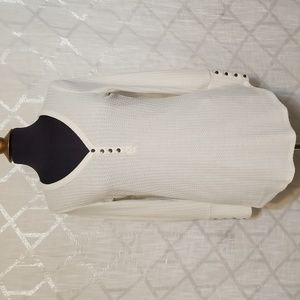 Chaser Thermal Waffle Henley Top Womens Medium